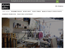 Tablet Screenshot of elysiumgallery.com